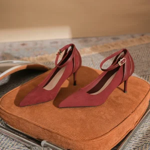 New Women’s High Heels Shoes Trendy Fashion Elegant High Quality Formal Office Work Dress Pumps Heeled Sandals Leather Summer
