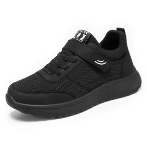 New Women’s Retro Casual Lace Up Sneakers Fly Knit Upper Lightweight Breathable Support Slip Resistant PVC Cushion Sole Walking