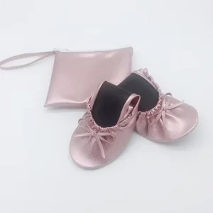 New Women’s Rose Gold Roll Up Shoes for Wedding Gift