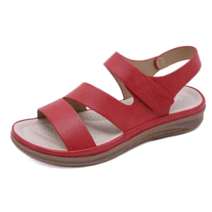New Women’s Sandals Retro Slope Heel Comfortable Sandals Large Casual Lightweight Women’s Shoes