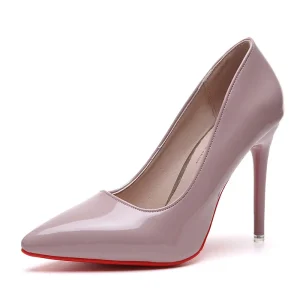 New Women’s Shoes Autumn Europe and the United States Wind Pointe Shallow High Heels Women’s Basic Work Shoes
