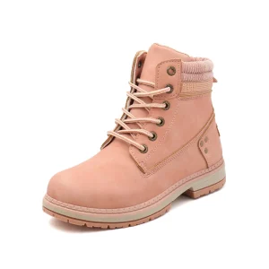 New Women’s Shoes Waterproof Velvet Hiking Shoes Pink Outdoor Walking Boots Lightweight Sport Sneakers for Women