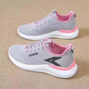 New Women’s Spring Autumn Casual Shoes Korean Style Trendy Breathable Canvas Upper Sneakers Fashion All-Match Running Flat Shoes