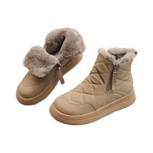 New Women’s Winter Snow Boots Are Anti slip Warm Sporty Hard wearing Breathable Pure Cotton Lining Soft Lace up