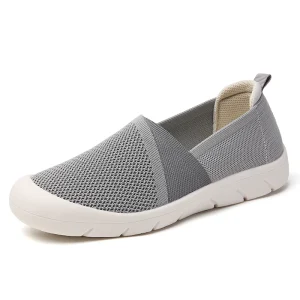 New comfort Lady Flat Shoes Slip-on 35-41 Safety Toe Summer Light Weight Mesh Women’s Casual Sneaker OEM