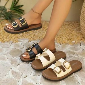 New style casual luxury open toe seaside beach designer women’s flat sandals