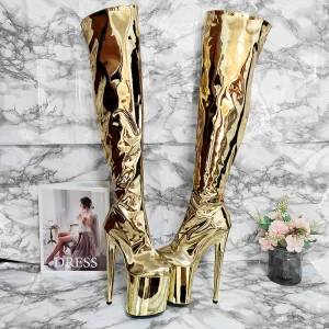 Nightclub Women’s Shoes Pole Dancing Long Boots Thigh Alt 20CM High Heels 8 Inch Over the Knee Gothic Platform Sex Stripper