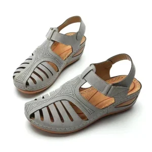 Non slip Womens Sandals Fish Mouth Sandals Lady Clothes Wedges Heels Women Luxury Shoes Flat Sandal and Shoe for Women