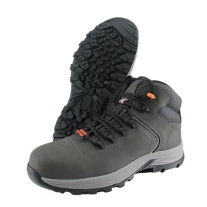 Nubuck Leather Rubber EVA Breathable Mesh Steel Toe Anti Slip Anti Puncture Anti Shattering Comfort Construction Safety Shoes