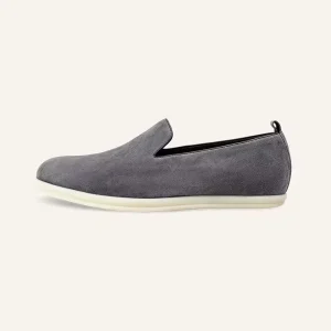 OEM Custom Cashmere Unisex Genuine Leather Slip On Flat Retro Loafers Lightweight Durable Breathable Walking Shoe