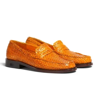 OEM Leather Knit Upper Leather Sole Leather Lining Loafer Flat Loafers Shoes