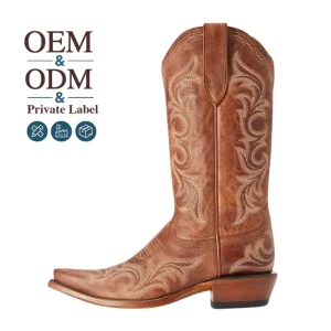 OEM ODM Rustic Microfiber Leather Country Boots Women for Durable Ranch Working and Outdoor Gardening Tasks