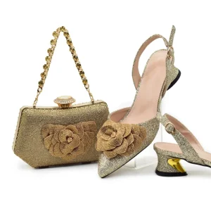 OEM ODM Shoe and Bag Set for Women Fashion High Heel Chaussures Femme Talon Et Sac a Main Stylish Matching Design