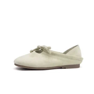 OEM ODM Women’s Genuine Leather Suede Loafers Dual Wear Soft Sole Slip On Comfortable Closed Toe Heeled Casual Flat Shoes