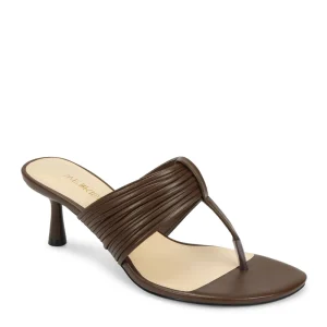 OEM Office Lady Formal Shoes Multi-Strap Kitten Heel Mules Women’s Fashionable T-Strap Slides Summer Chic Dress Sandals