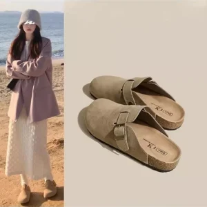 OEM Outdoor Closed Toe Platform Slip On Flat Sandal Mules Women’s Summer Slipper