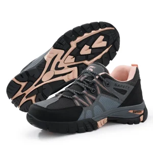 OEM Unisex Insulating Work Shoes Microfiber Light Weight Steel Toe Labor Protection Shoes Women Men Outdoor Lace up Sports Shoes