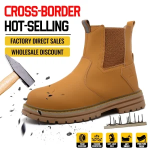 OEM Winter Canvas & Suede Fur Lining Anti-scalding Steel Toe Safety Boots Manufacturer Direct Selling
