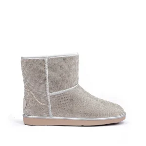 OEM Winter High Quality Women’s Ankle Snow Boots Warm with Rhinestones & Sequins Plus Size US Fashion Thermal for Autumn