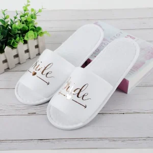 Open Toe Bride Shoes for Women Disposable Hotel Hen Party Wedding Bridal Supplie