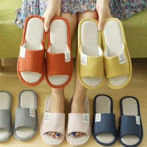 Open Toe Women Slipper Simple Design