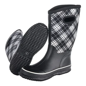Outdoor Rubber Printing Neoprene Waterproof Shoes Women’s Pure Color Rain Boots