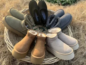 Outdoor Snow Leather Boots Luxury Design Women Snow Boots Warm and Thick Casual Shoes Anti slip Rubber Soles Brand Shoes