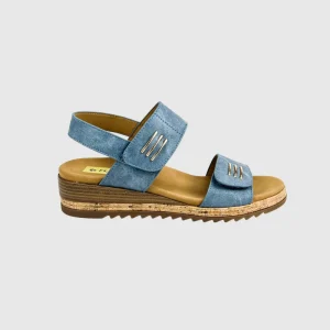Outdoor Women’s Thick Sole Wedges Sandals Velcro Adjustment Strap Casual Open Toe Comfortable Lightweight Anti Slip Chunky Shoes