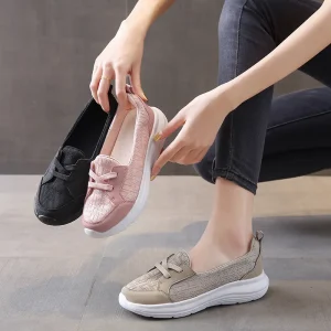 Oversized Low Top Flat Bottomed Casual Women’s Shoes with Loose Feet
