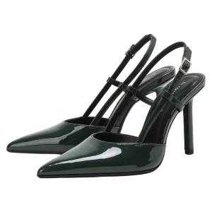 PU Sexy Women’s Outdoor Wedding Shoes Open Toe Summer High Heel Sandals with Ultra High Heel and Crystal Rhinestones