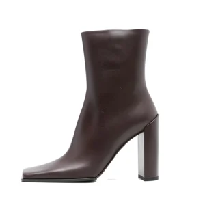 PU Square Toed Women’s Ankle Boots High Heels Large Size Short Boots Elegant Comfortable Women’s Shoes