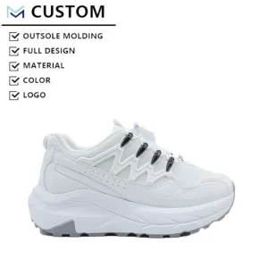PU Upper EVA Midsole PVC Outsole Elastic Band Thick Bottom Durable Cushioning Evergreen Sneakers Work All Seasons Hiking