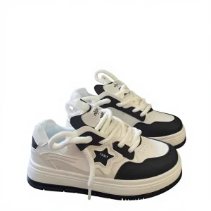 PU Women’s Casual Shoes Lighted Cushioning Hard Wearing Breathable Anti Slip Evergreen Autumn Summer Spring