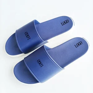PVC Rubber Unisex Slippers Personalized Photo Two Colours Sole 3D Printed Your LOGO Custom Women’s Slides Waterproof
