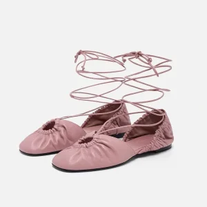 Pink Sandals for Women Summer Flat Sandals Ballet Flats Fancy Flat Women’s Shoes