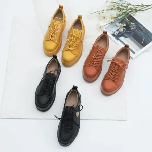 Platform Single Shoes Shallow Casual Small Leather Shoes Spring and Autumn Women’s Shoes