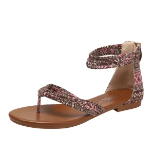 Plus Size Fashion Flat Sandals Women Summer Casual Platform Walking Sandalias Mujer Comfortable Non Slip Beach Shoes Woman