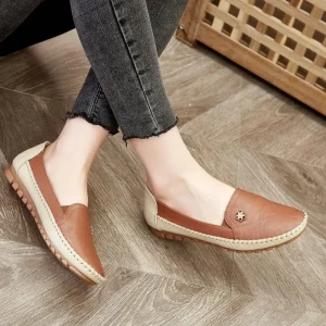 Plus Size Women’s Shoes Non Slip Soft Sole Shallow Loafers Cross Border E Commerce Lightweight Flat