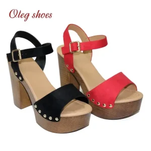 Plus Size Women’s Spring Summer Dress High Heeled Sandals Light Weight Breathable Anti Slip Fashion Trend Outdoor Style