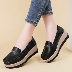 Plus size Women’s Shoes Mom Shoes Platform Loafers Height increasing Women’s Shoes