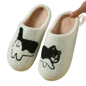 Plush Anti Slippery Comfort Soft Thermal Autumn Winter Men’s and Women’s Indoor Slippers