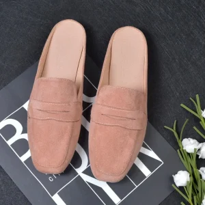 Pointed Toe Flat Mule Slippers Women Slides Sandals Ladies Shoes Outdoor Flip Flops