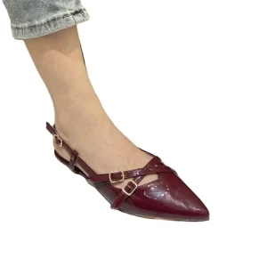 Pointed Toe Slip On Soft Light Weight Casual Women’s Flat Shoes for Spring Summer Autumn