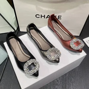 Pointy Toe Designer Casual Shoes Lady Flat Women’s Shoes