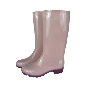 Printed Waterproof Light Weight Knee High Rain Boots Fashion Women’s Rubber PVC Slip Resistant Barefoot All Resistant