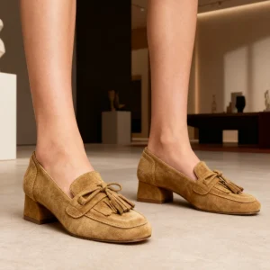 Professional Custom High Quality Fashion Leather Heels Shoes For Women