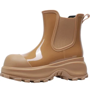 Professional Manufacture Waterproof Winter Autumn Ankle & Bootie Thick Soled PVC Rain Shoes Durable Design