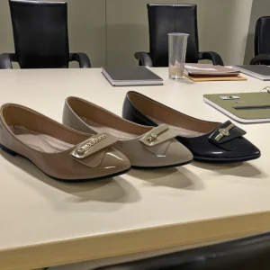 Professional Women’s Flat Boat Shoes for Office and Wedding Events Slip Ons with Cushioned Insoles Business Casual Dress Shoes