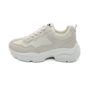 QILOO OEM ODM Female Footwear Retro Fashion Trend Breathable Casual Cushioning Shoes Walking Sneakers