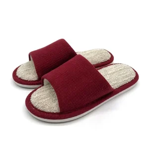 Quiet Indoor Slipper Open Toe Flat Slippers for Womens Flat Ladies Slippers
